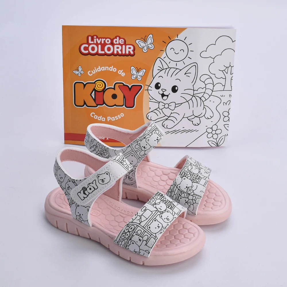 Sandália Kidy Toys Goods Rosa