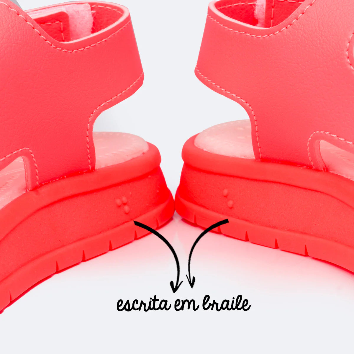 Sandália Papete Pampili Petit Coral