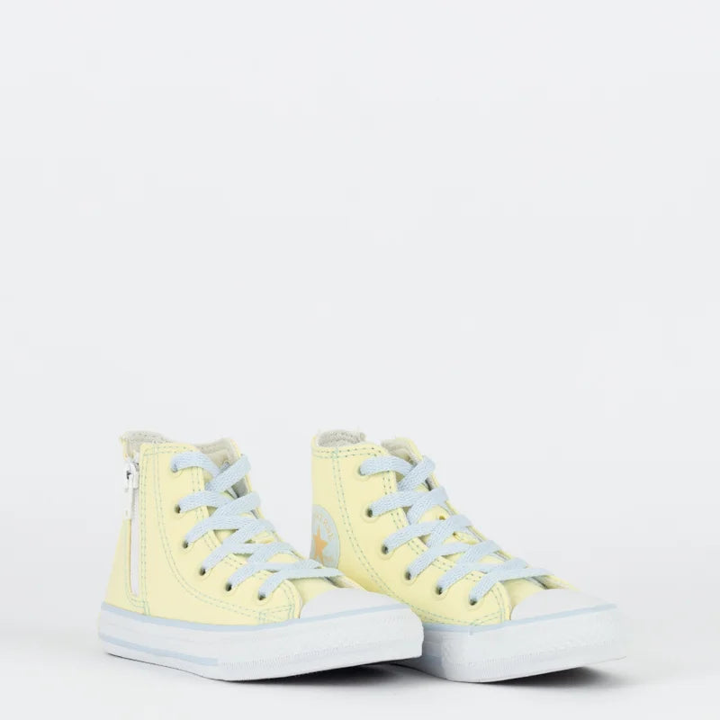 Tênis Chuck Taylor All Star Side Zip Cano alto Amarelo limão