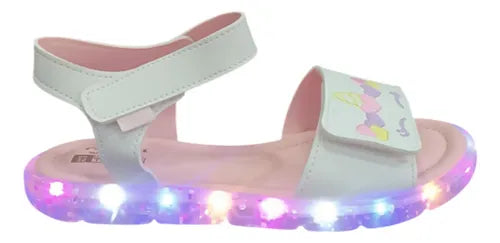 Sandália Papete Pampili Lulli Unicórnio Led