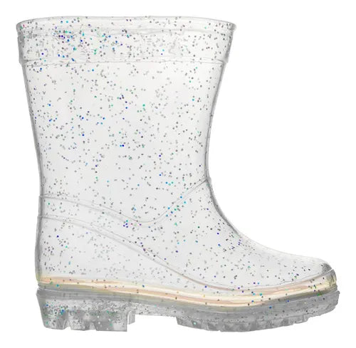 Galocha Pimpolho Colorê Transparente Gliter