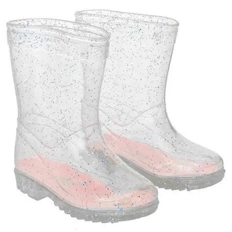 Galocha Pimpolho Colorê Transparente Gliter