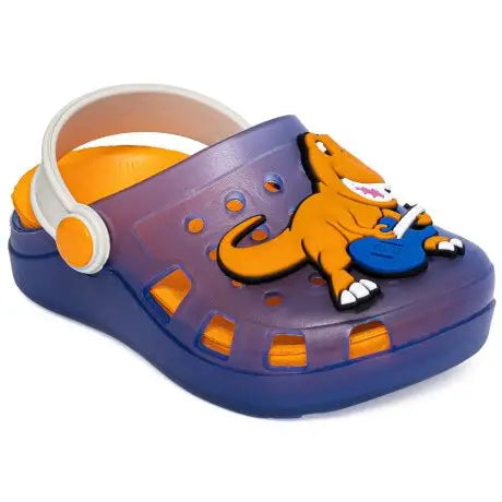 Babuche Pimpolho Colorê Dinossauro azul