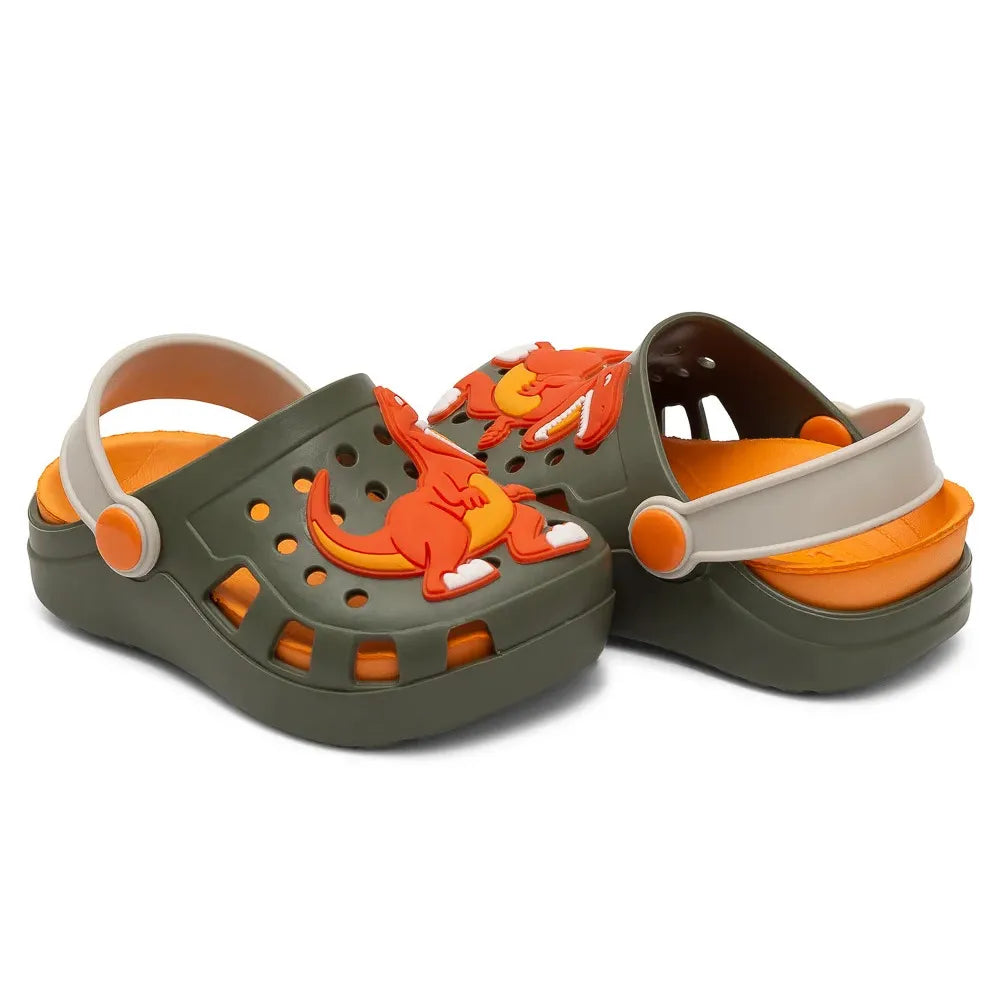 Babuche Pimpolho Colorê Dinossauro Verde