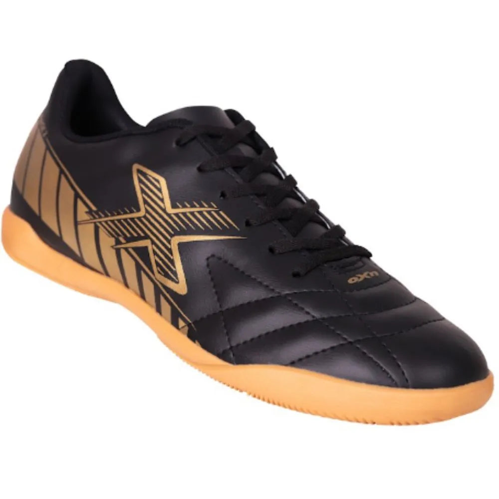 Chuteira OXN Track 2 Indoor Pro Preta/Dourada