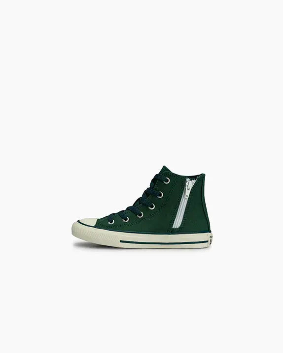 Tênis Chuck Taylor All Star Side Zip Cano alto Verde Árvore