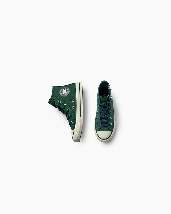 Tênis Chuck Taylor All Star Side Zip Cano alto Verde Árvore