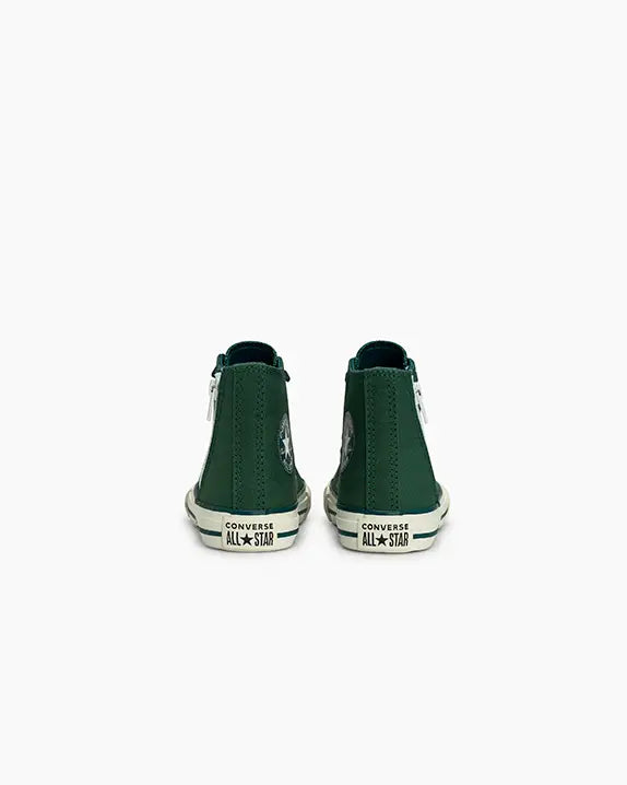 Tênis Chuck Taylor All Star Side Zip Cano alto Verde Árvore