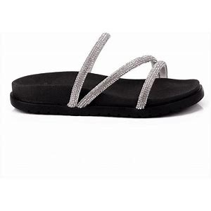 Sandália Worldcolors Birken Preto/Prata