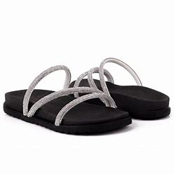 Sandália Worldcolors Birken Preto/Prata